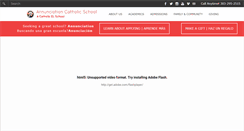 Desktop Screenshot of annunciationk8.org